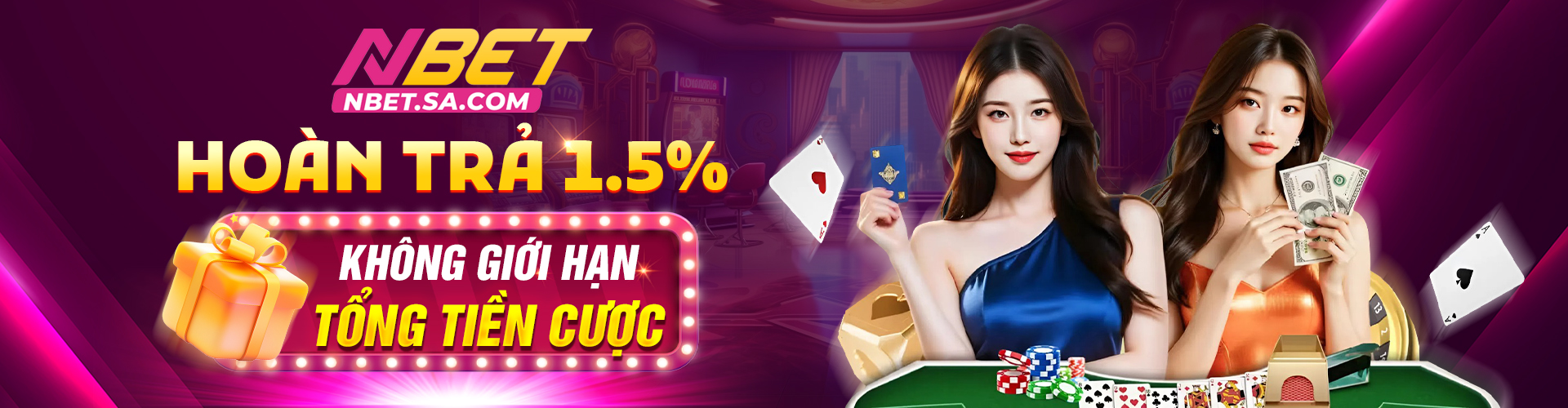 nbet banner hoàn trả 1.5%