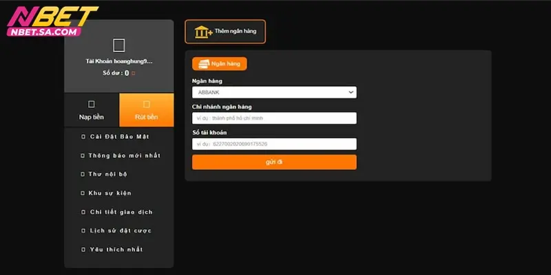 Thắc mắc khi rút tiền NBET