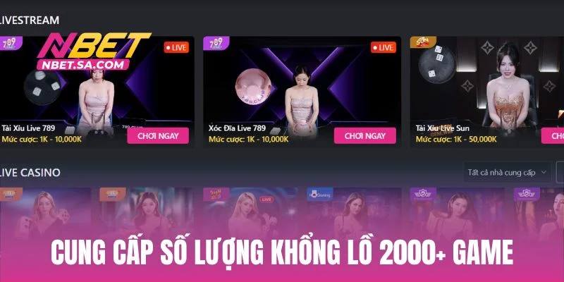 Điểm mạnh lớn nhất của thương hiệu là kho game khổng lồ